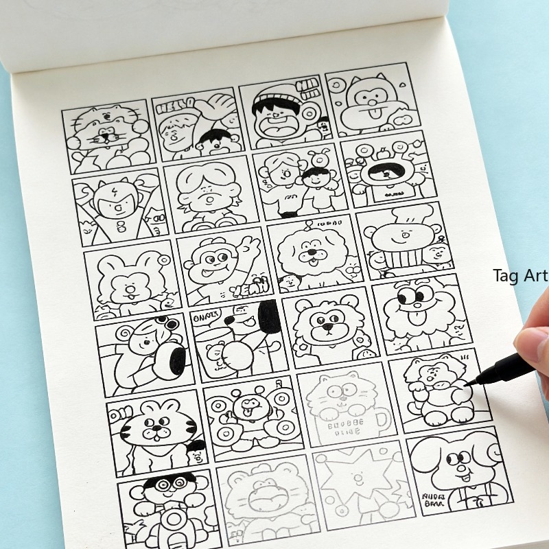 Food Snacks Coloring Book - Buku Gambar Tangan untuk Menghilangkan Kecemasan,