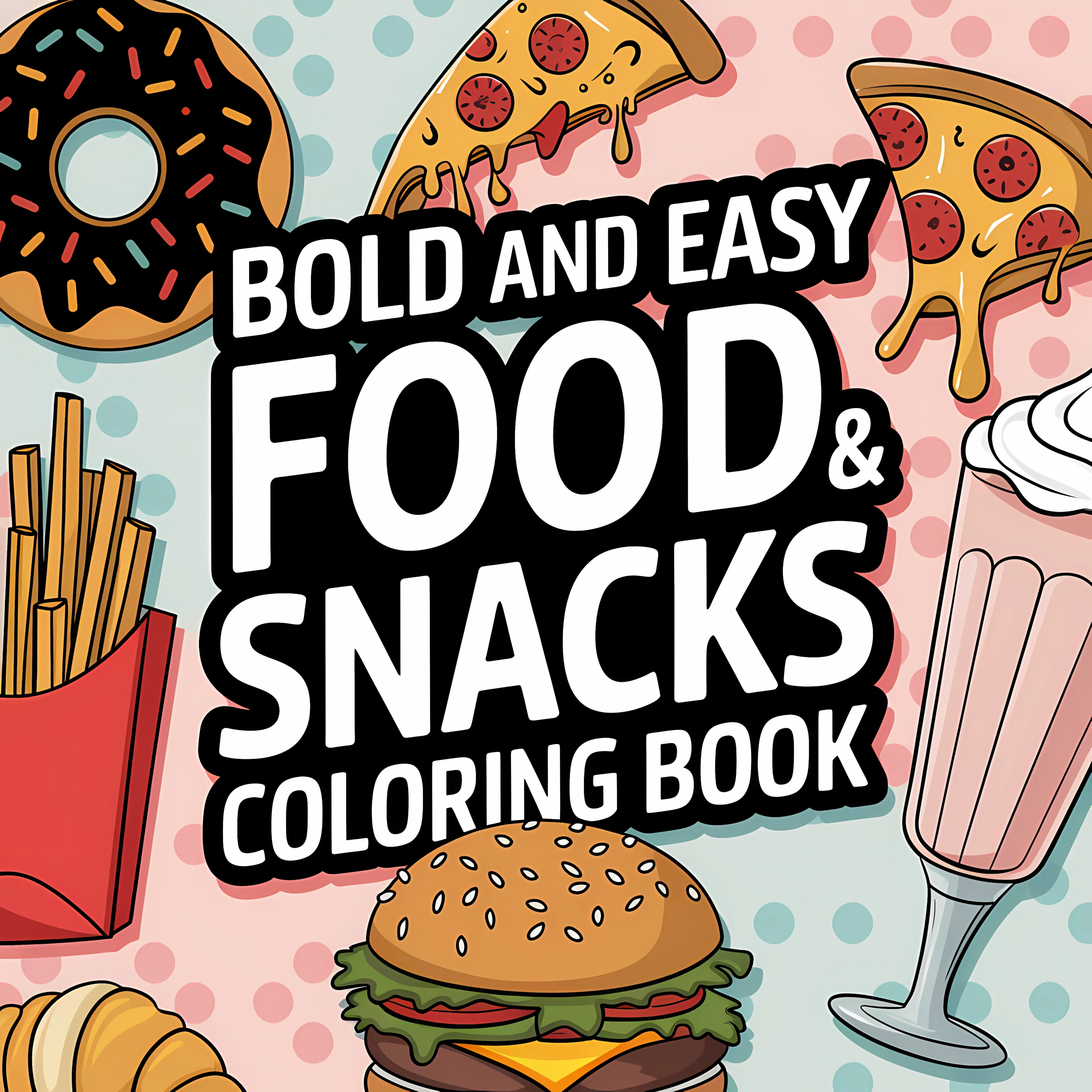 Food Snacks Coloring Book - Buku Mewarnai Makanan dan Camilan yang