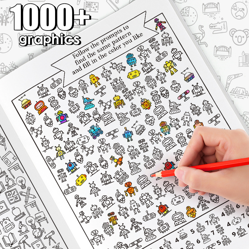 Food Snacks Coloring Book - Buku Interaktif dengan Pola Tersembunyi |