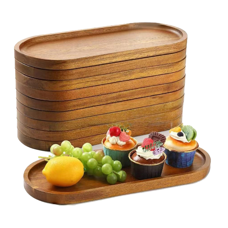 Food In Japanese Snacks - Peralatan Makan Nampan Makanan Kayu Solid
