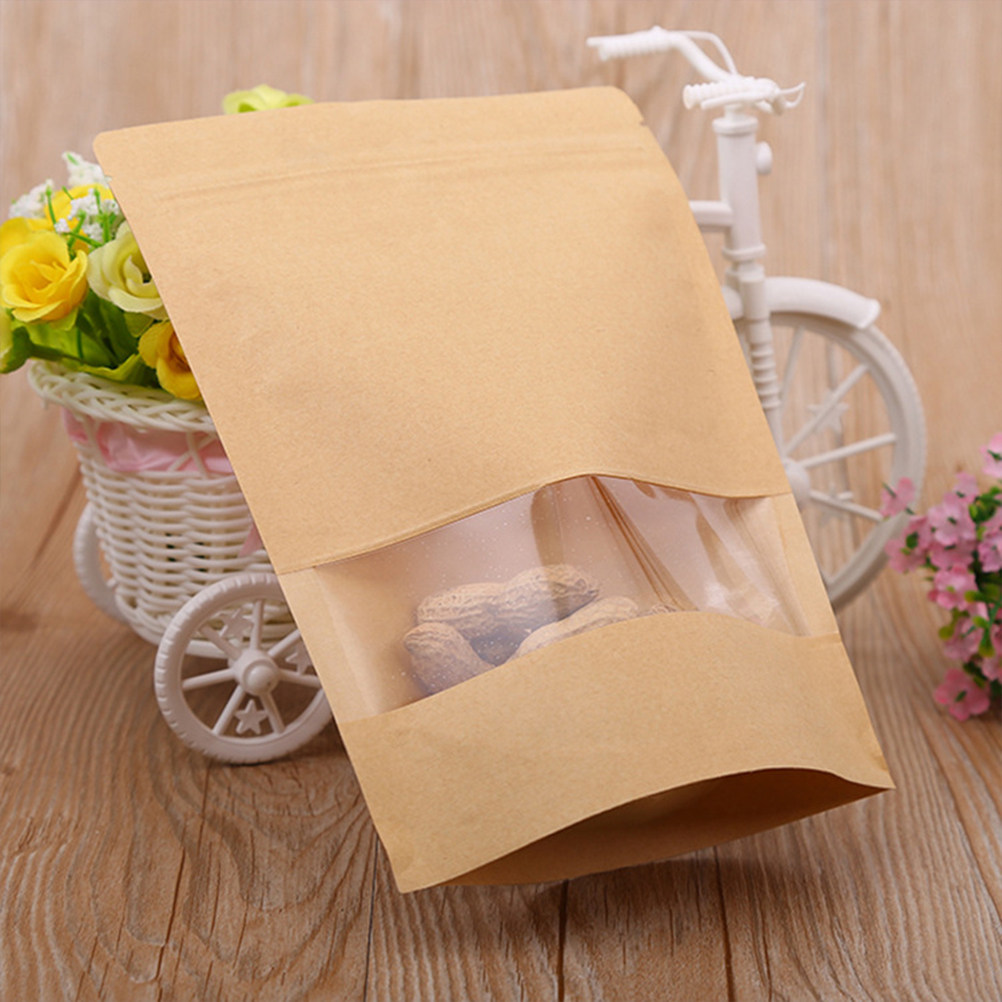 Snacks Food Usa - 50Pcs Kantong Berdiri Kraft Food Grade