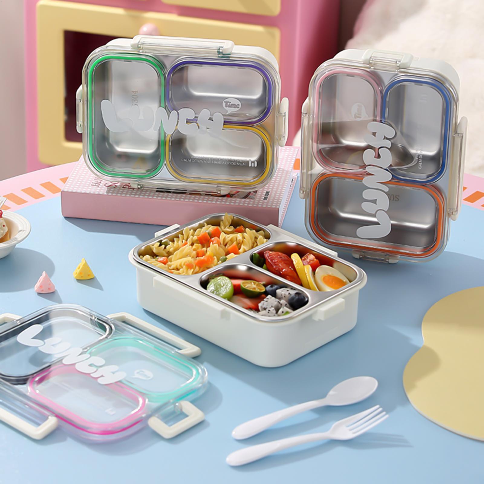 Food Snacks For School - Kotak Makan Siang Stainless Steel Terbagi