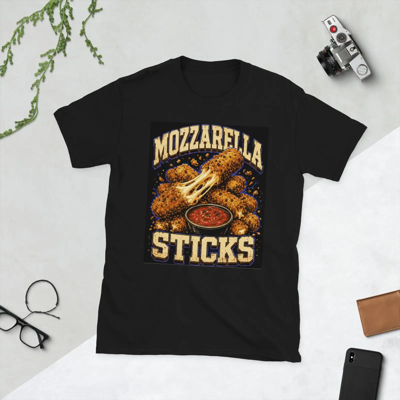 Foody Snacks - Kaos Retro Snack Lover Vintage Mozzarella