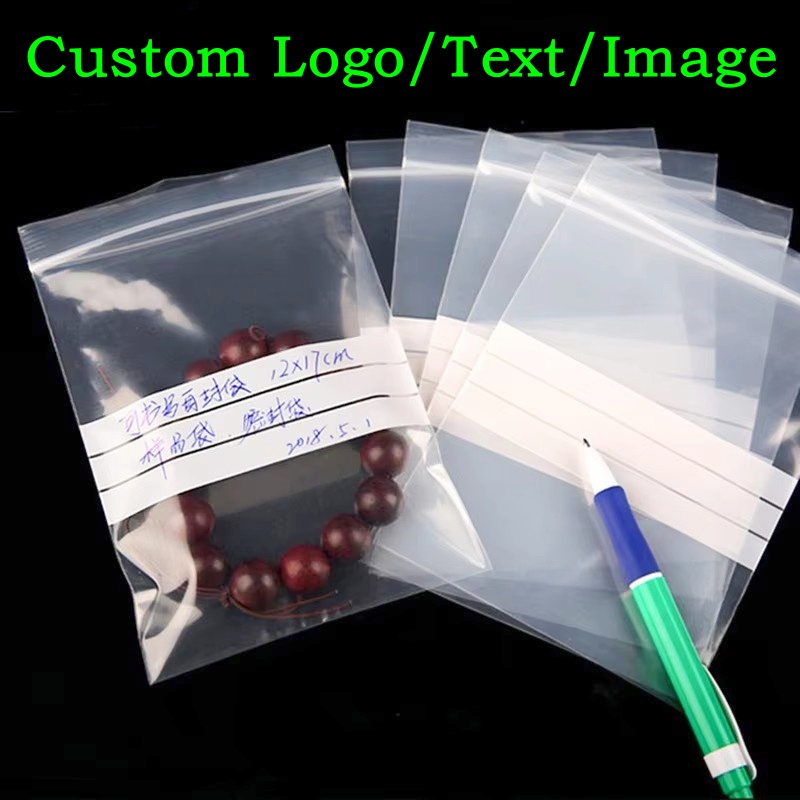 Food Snacks For School - 200PCS Kantong Plastik PE Transparan dengan