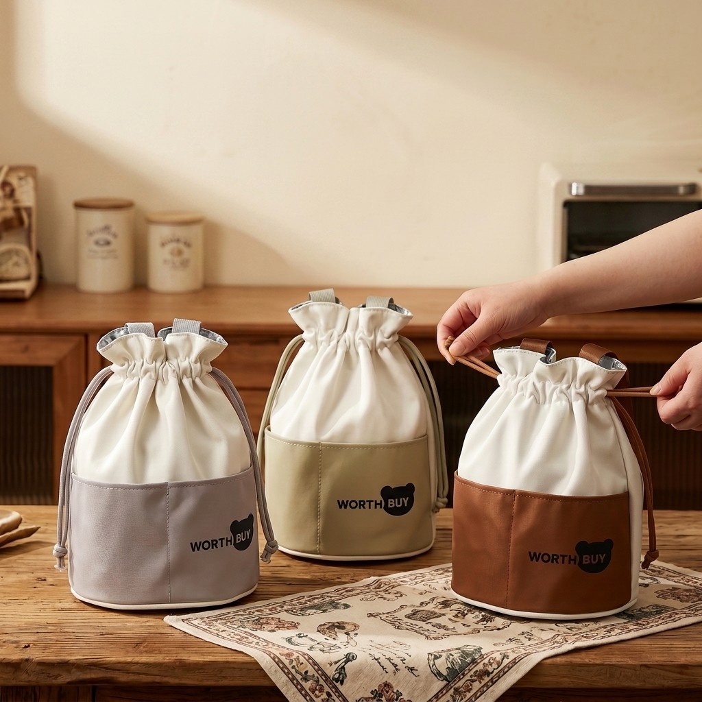 Food Snacks For School - Tas Makan Siang Termal Portabel, Tas