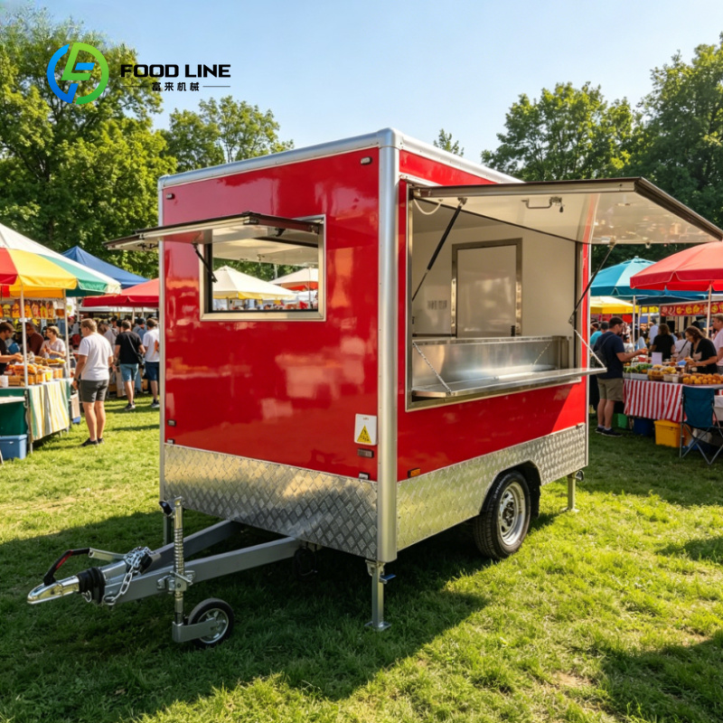Street Food Snacks - Trailer Truk Makanan Mobile Kustom yang