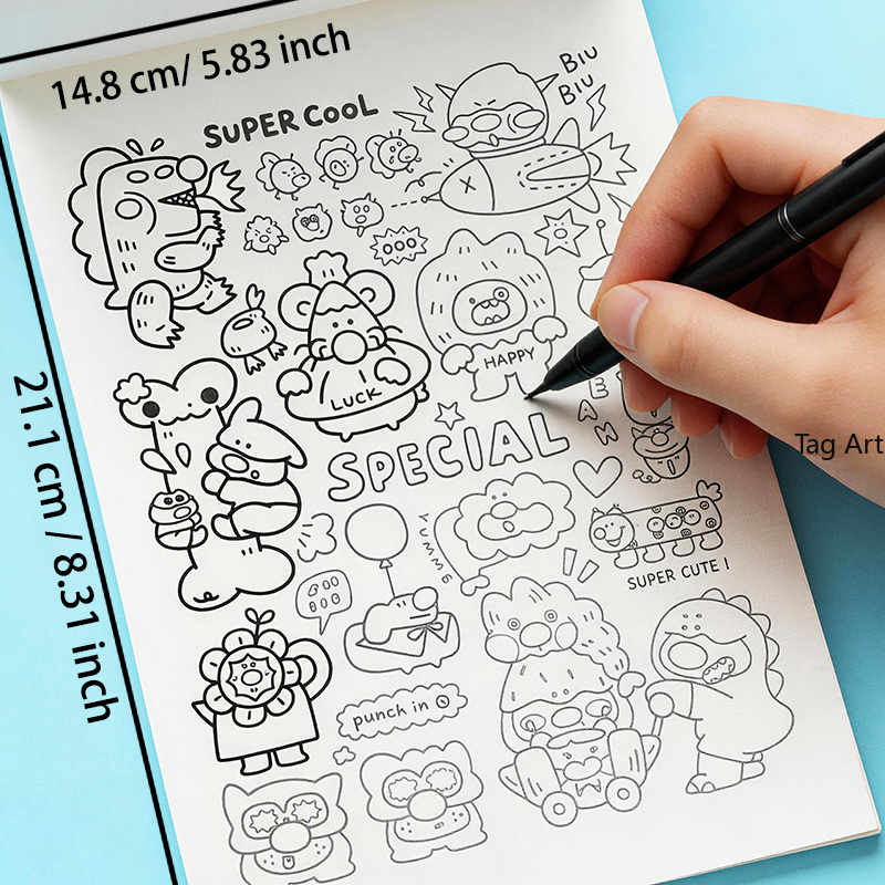 Buku Gambar Tangan untuk Mengh - Food Snacks Coloring Book ulasan dan harga