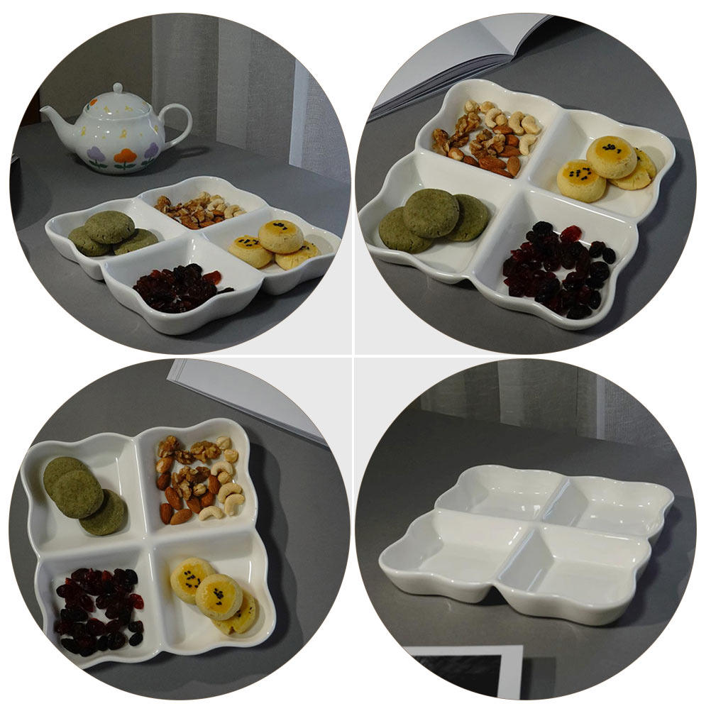 Piring Sajian Keramik 4 Kompar - Food In Japanese Snacks ulasan dan harga