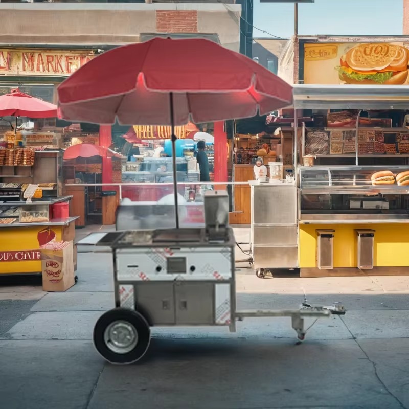 Gerobak Jajanan Mobile Ringkas - Street Food Snacks ulasan dan harga