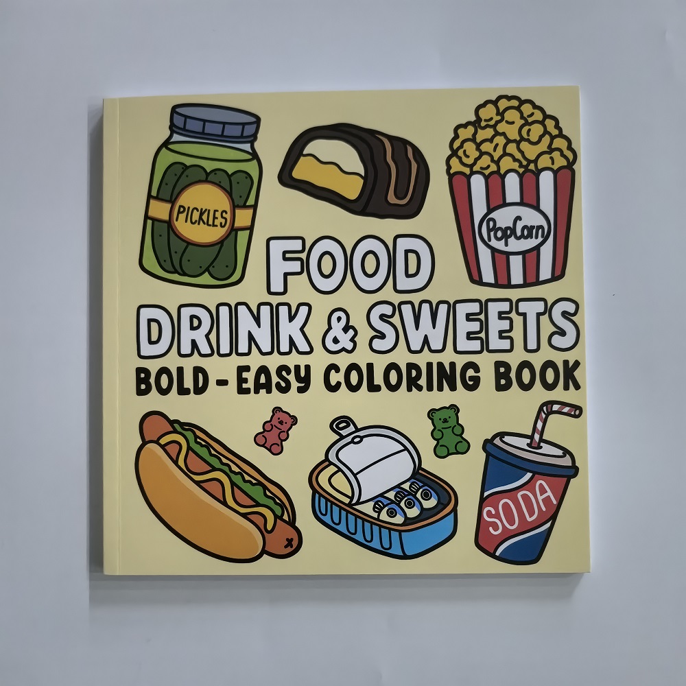 Buku Mewarnai Makanan, Minuman - Food Snacks Coloring Book ulasan dan harga