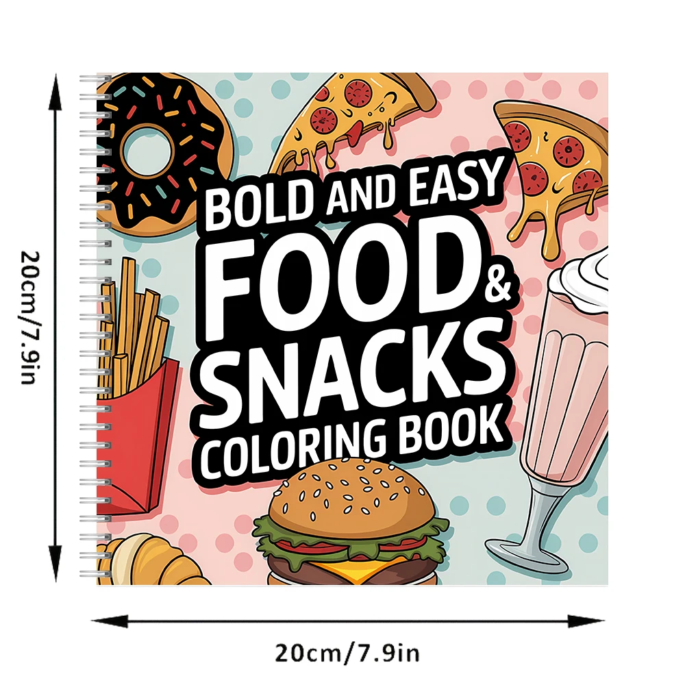 Buku Mewarnai Makanan dan Cami - Food Snacks Coloring Book ulasan dan harga
