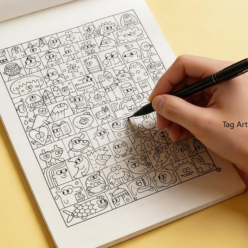 Buku Gambar Tangan untuk Mengh - Food Snacks Coloring Book ulasan dan harga