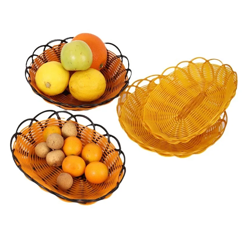 Keranjang buah rotan imitasi b - Food Snacks Indian ulasan dan harga