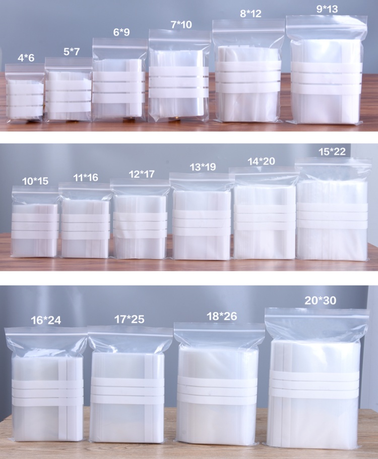 200PCS Kantong Plastik PE Tran - Food Snacks For School ulasan dan harga