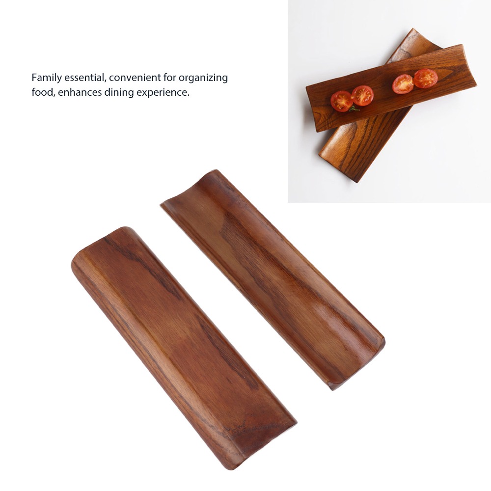 2 Buah Piring Sajian Kayu Piri - Food In Japanese Snacks ulasan dan harga