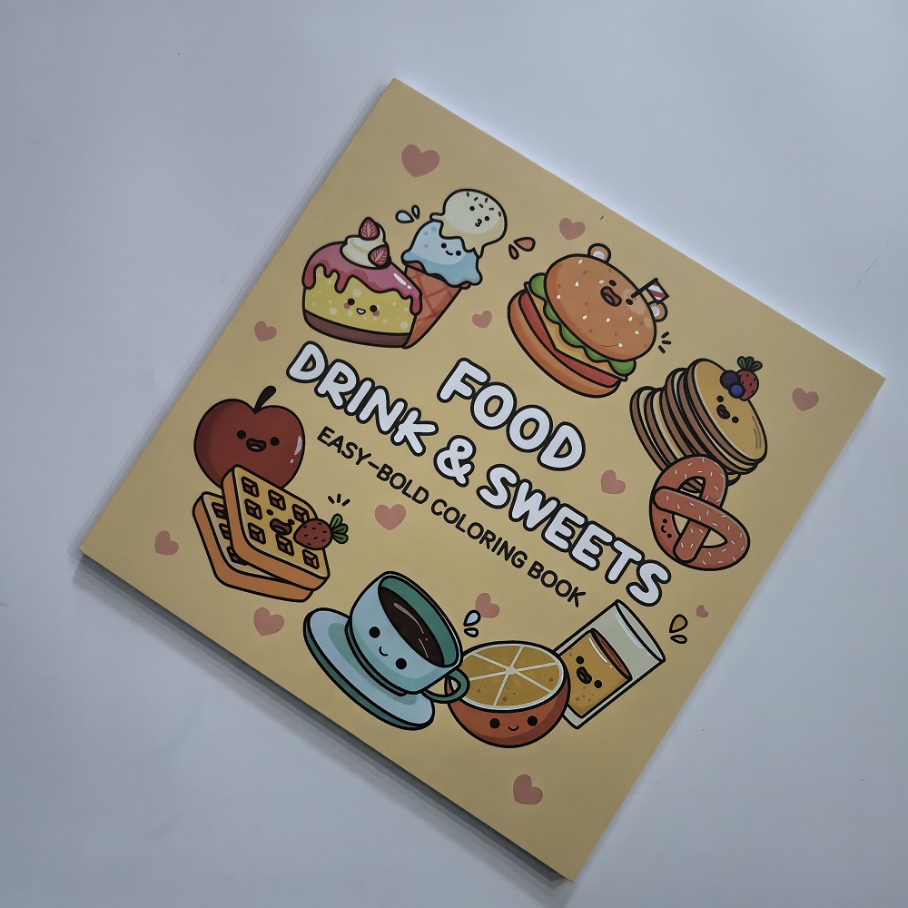 Buku Mewarnai Mudah untuk Dewa - Food Snacks Coloring Book ulasan dan harga
