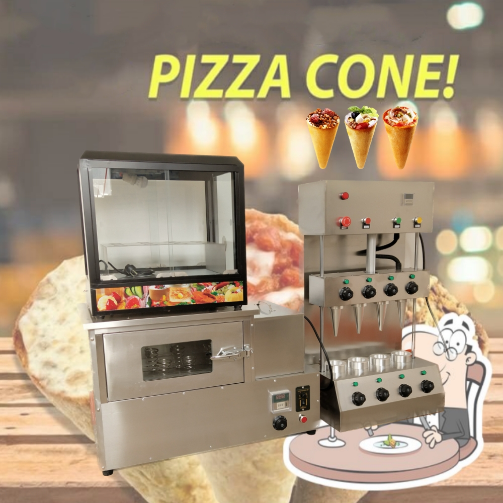 Mesin Pembuat Pizza Cone 110V  - Food Snacks Healthy ulasan dan harga